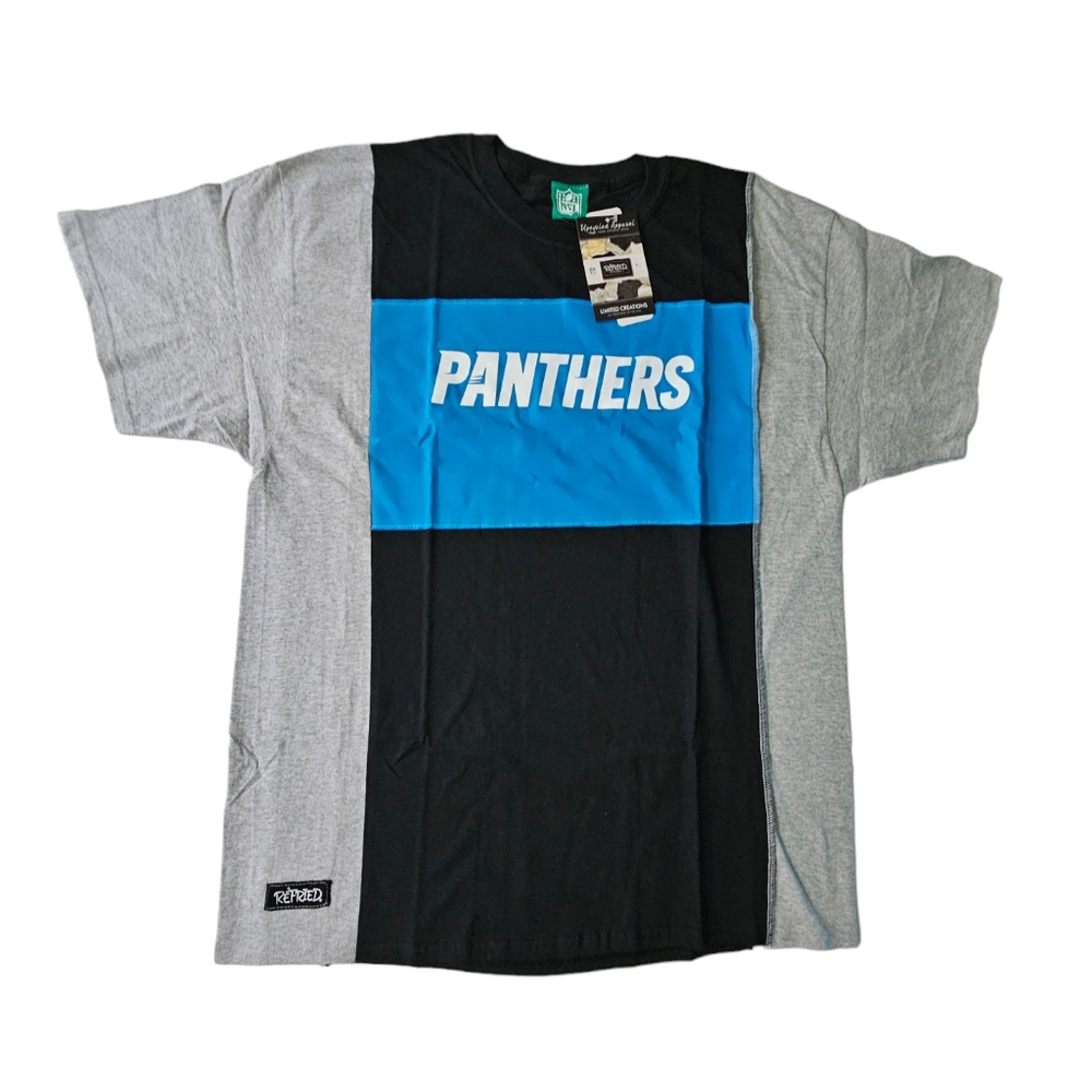 Carolina Panthers Refried Apparel Sustainable Split T-Shirt NFL Men's 2XL NWT